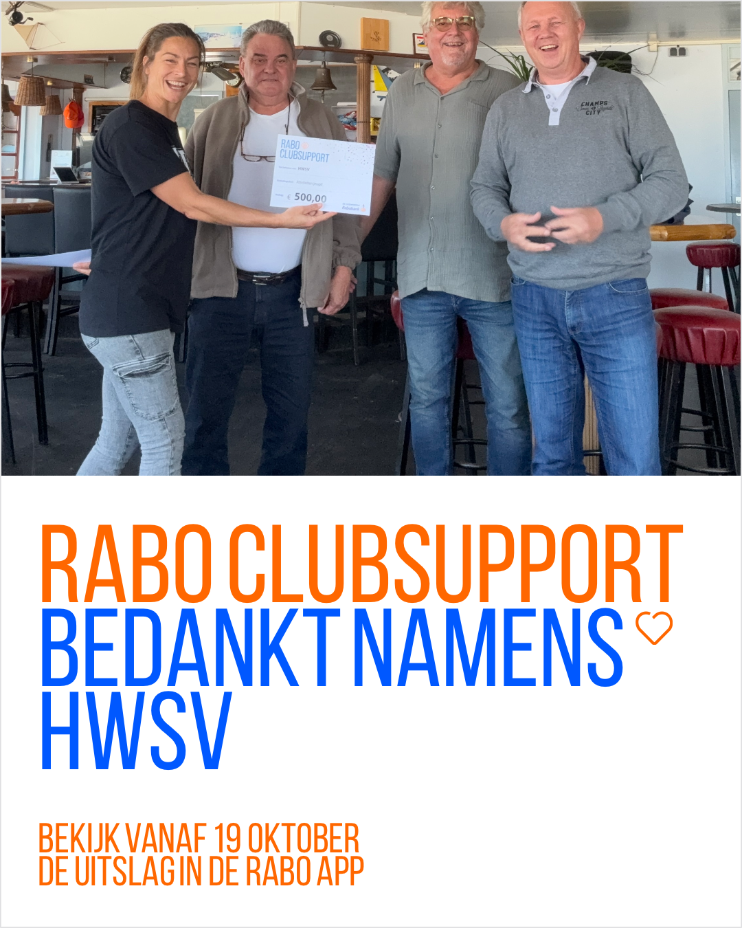 RaboClubSupport bedankt